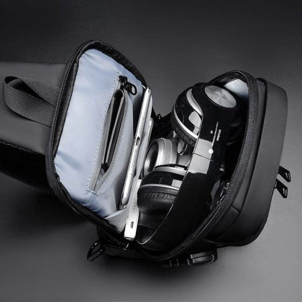 Men’s Anti-Theft Sling Chest Bag – Waterproof & USB Charging