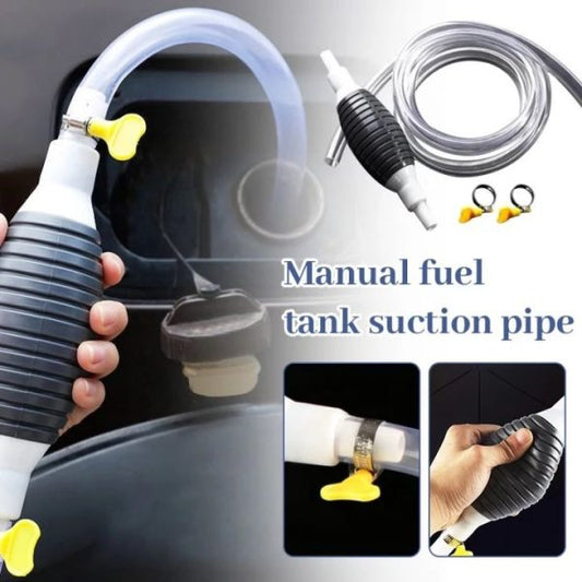 2M Multipurpose Liquid Transfer Pump – Manual Fuel, Oil, and Water Siphon with Hand Pump