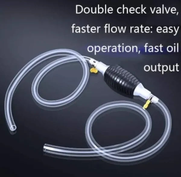 2M Multipurpose Liquid Transfer Pump – Manual Fuel, Oil, and Water Siphon with Hand Pump