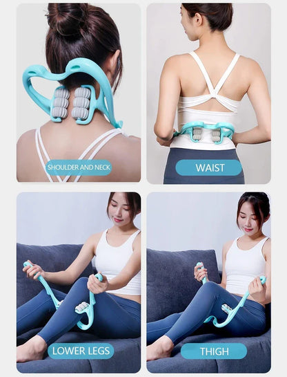 6 Wheel Pressure Point Neck Massager