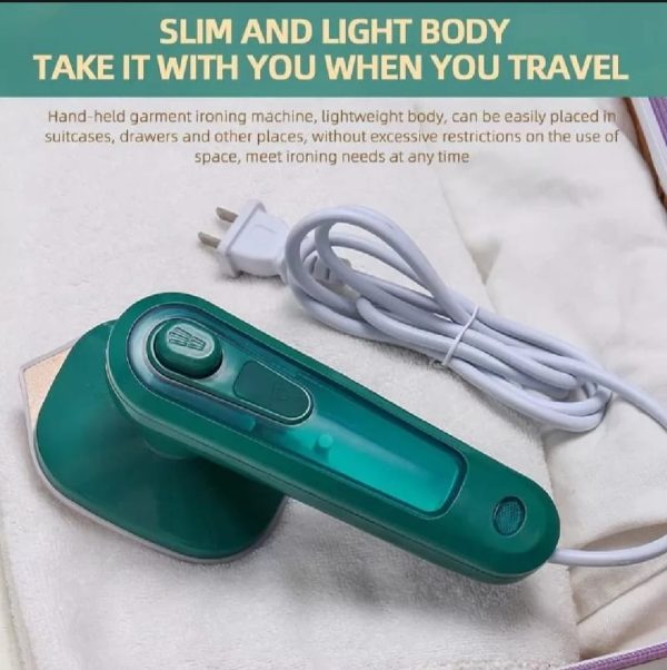Portable Mini Steam Iron – Travel-Friendly Garment Steamer with 80ml Tank & Ceramic Soleplate (40W)