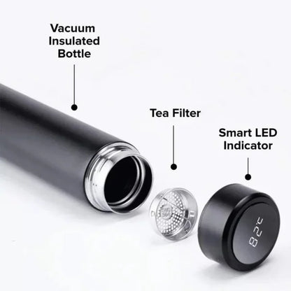 LED Smart Stainless Steel Water Bottle with Temperature Display – 500ml